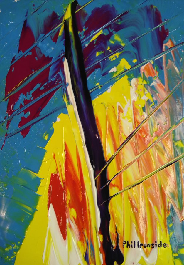 Original acrylic painting on A4 paper for the 8 November 2019. Painting