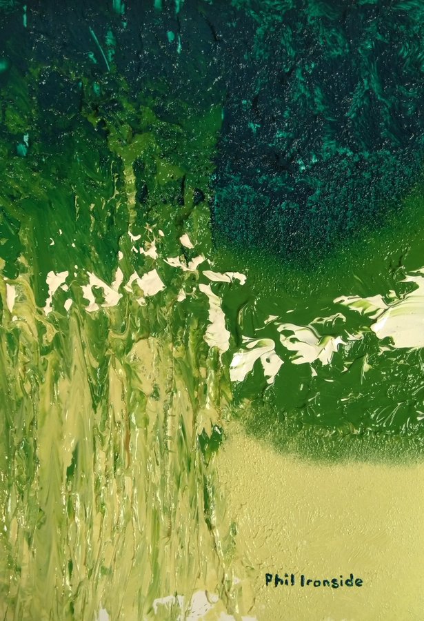 Original acrylic painting on A4 paper for the 24 December 2019. Try